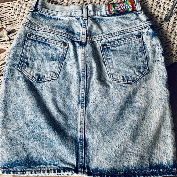 Vintage Denim Life Saver Skirt - Picture 3 of 5